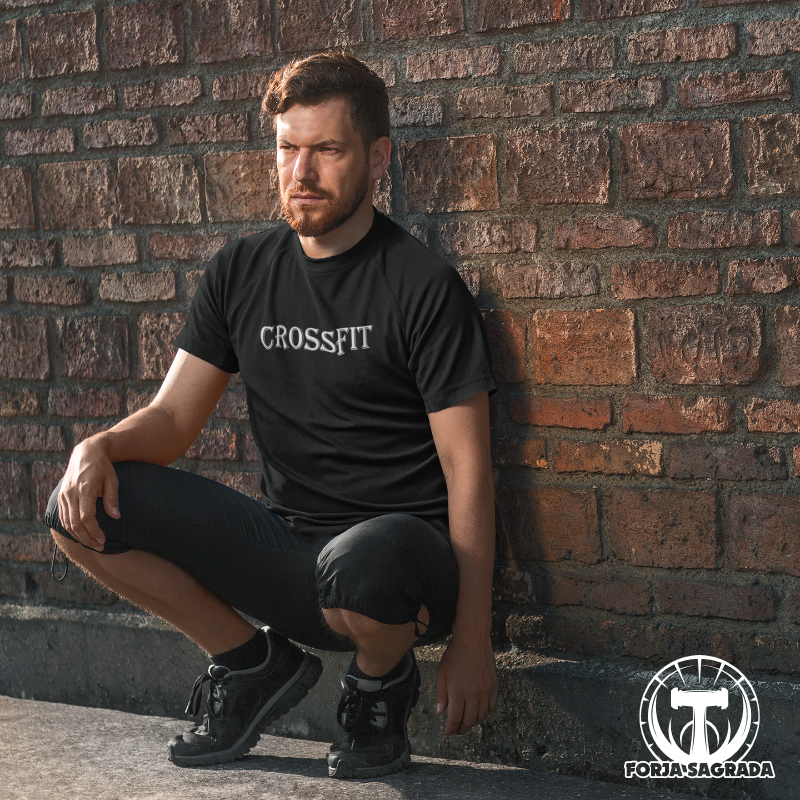 Camiseta de hombre personalizada con diseño “Crossfit Hombre N3”, ideal para deportistas y amantes del fitness.