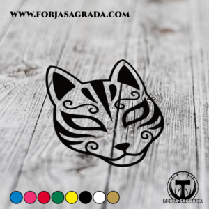 Pegatina de Vinilo Máscara Kitsune