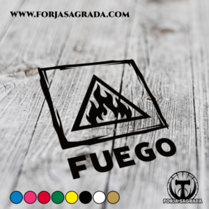 Pegatina de Vinilo Elemento Fuego