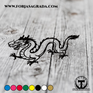 Pegatina de Vinilo Gran Dragón Japonés
